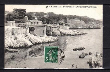 CPA - 13 Marseille - Panorama de Maldormé (corniche)