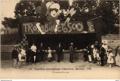 CPA AK MARSEILLE - EXPO. Internationale d'Electricite Trombinetoscope (986201)