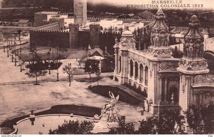 Marseille (Exposition Coloniale de 1922) - Grand Palais et Palais du Maroc