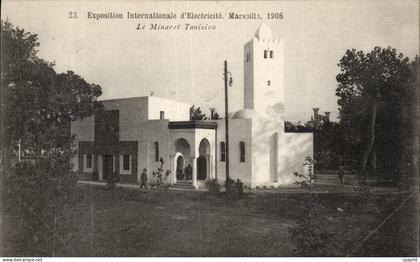 Marseille - Exposition Internationale d Electricite 1908 - Le Minaret Tunisien - CPA