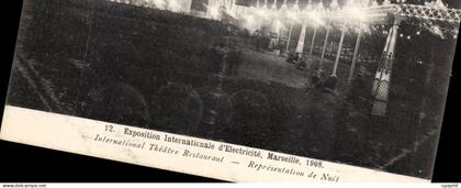Marseille - Exposition Internationale d Electricite 1908 - Theatre Restaurant - La Nuit - CPA