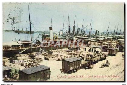 CPA Marseille Quai et bassin de la Joliette