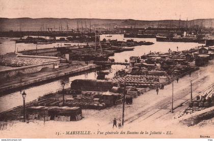 Marseille - Vue générale des Bassins de la Joliette