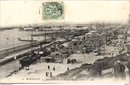 Marseille - Vue Generale des Bassins de la Joliette - CPA