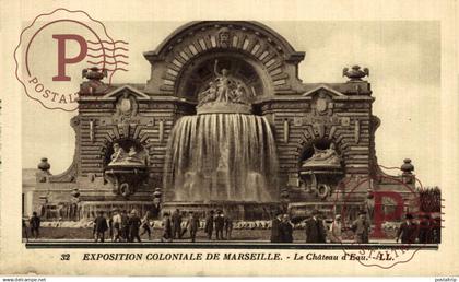 FRANCIA. FRANCE. 13 MARSEILLE, EXPOSITION COLONIALE, LE CHATEAU D'EAU