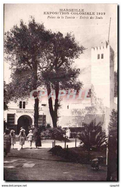 Marseille - Exposition Coloniale 1922 - Palais de la Tunisie - CPA
