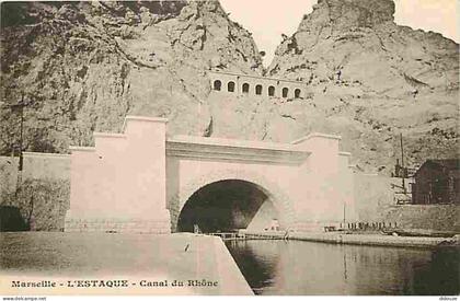 Carte Postale Ancienne - 13 - Marseille - L'Estaque - Canal du Rhone - CPA - Voir Scans Recto-Verso - Poscard - Carta Po