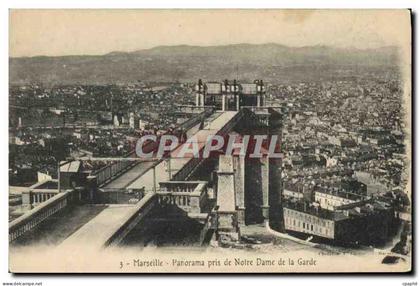 CPA Marseille Panorama pris de Notre Dame de la Garde