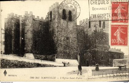 CPA Marseille L Eglise Saint Victor