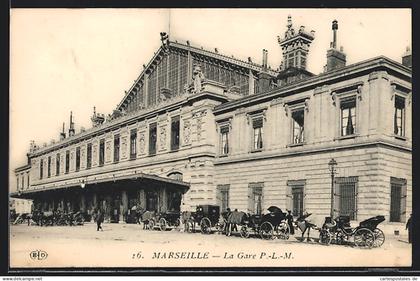CPA Marseille, La Gare P.-L.-M.