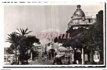CPA NIce La Promenade des Anglais et le Palais de la Mediterrance