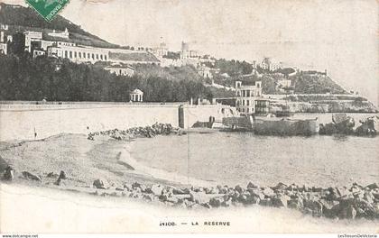 FRANCE - Nice - Restaurants la réserve - Mont Boron - Ville - Plage - Pierres - Paysage - Carte postale ancienne