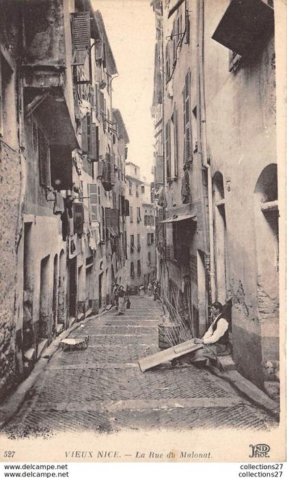 06-NICE- VIEUX NICE- LA RUE DU MALONAT