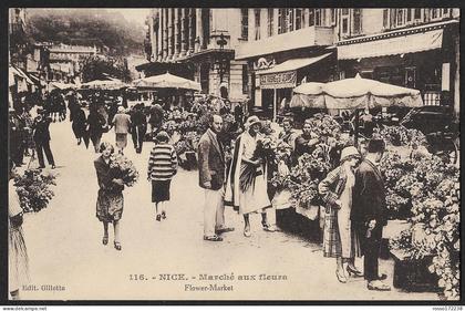 Nice Marché aux Fleurs postard not used