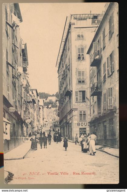 Nice  vieille ville.  rue rossetti