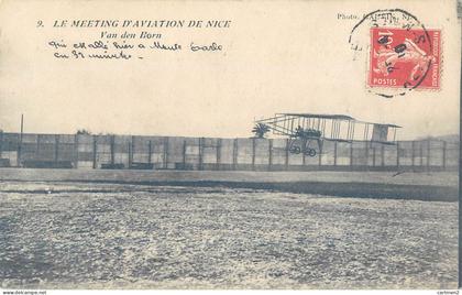 NICE LE MEETING D'AVIATION DE NICE VAN DEN BORN AVION TRANSPORT