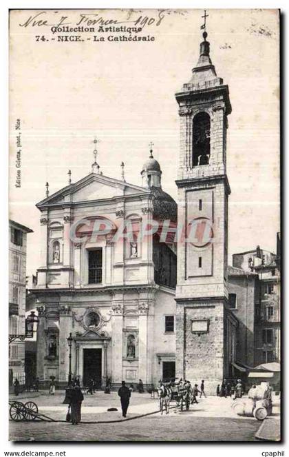 CPA Collection Artistique Nice La Cathedrale
