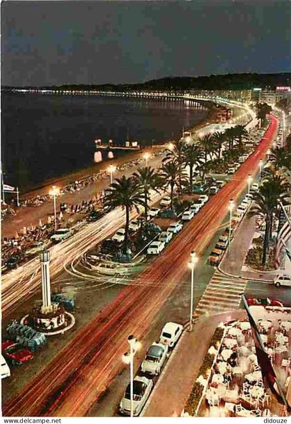 06 - Nice - La Promenade des Anglais la Nuit - Automobiles - CPM - Voir Scans Recto-Verso