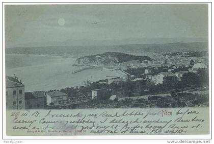 CPA NICE - EFFET DE NUIT