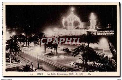 CPA Nice La Jetee Promenade Effet de nuit