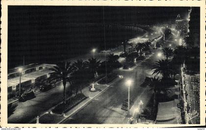 CPA Nice la Nuit Promenade des Anglais