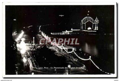 CPA Nice La Promenade Des Anglais La nuit