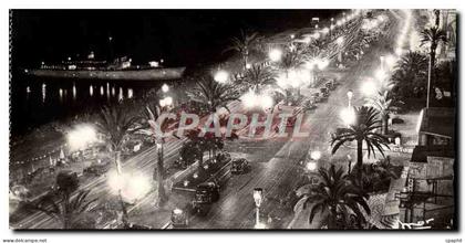 CPA Nice La Promenade des Anglais la nuit