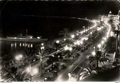 CPSM Nice La Promenade des Anglais La nuit