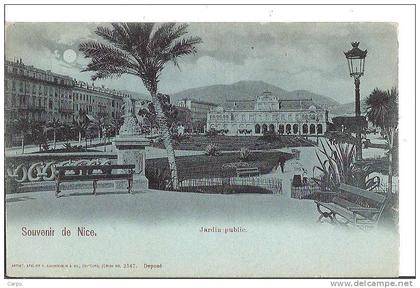 Souvenir de NICE. - Jardin public.