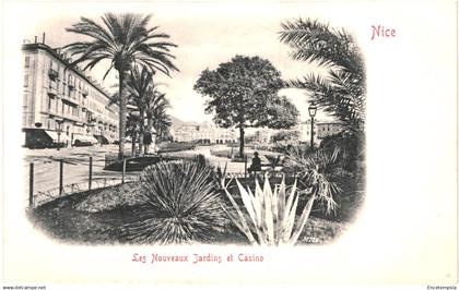 CPA Carte postale France Nice Nouveaux Jardins et Casino début 1900  VM83009