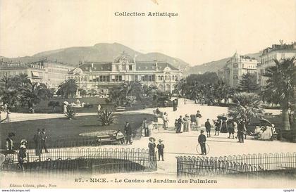 CPA Nice Casino et nouveaux Jardins des palmiers