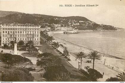 CPA Nice Jardins Albert Ier