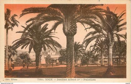 CPA Nice Jardins Albert Ier Palmiers