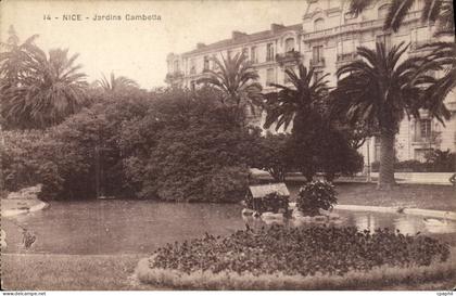 CPA Nice Jardins Gambetta