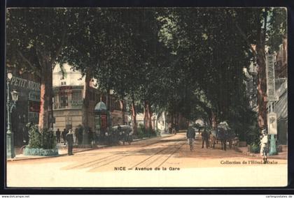 CPA Nice, Avenue de la Gare
