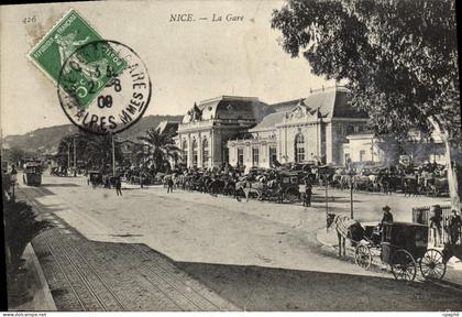 CPA Nice La Gare