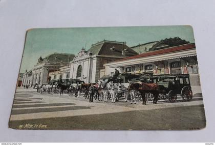 nice la gare attelages colorisée