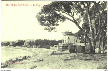 Carte Postale Ancienne de JUAN LES PINS-La plage