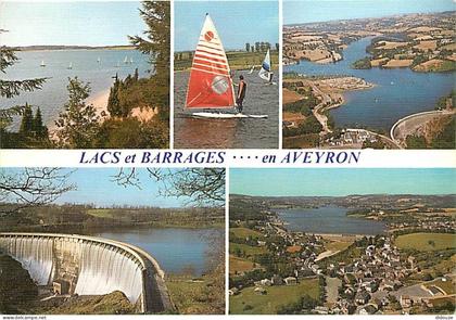 12 - Aveyron - Lacs et Barrages en Aveyron - Multivues - CPM - Voir Scans Recto-Verso