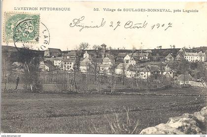 CPA Village de Soulages-Bonneval près Laguiole
