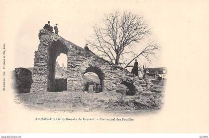 18 - DREVAN - SAN56893 - Amphithéâtre Gallo Romain - Etat actuel des Fouilles