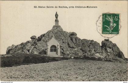 CPA Statue de Roches pres Chatelus-Malvaleix (1143658)