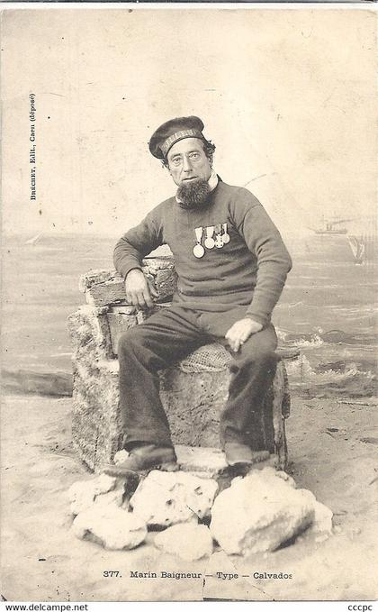 CPA Marin Baigneur Calvados