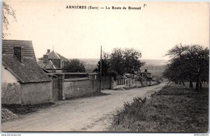 27 ARNIERES -la route de breteuil