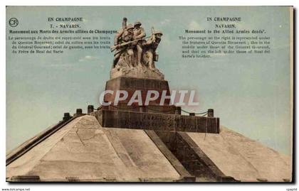 Navarin - En Champagne - Monument aux Morts des Armees allees de Champagne - CPA