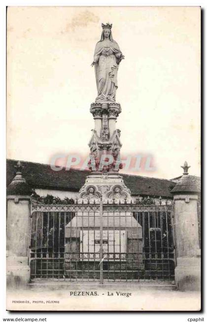 Pezenas - La Vierge - CPA