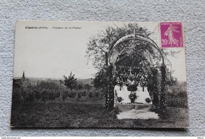 Chabris, fontaine de saint Phalier, Indre 36
