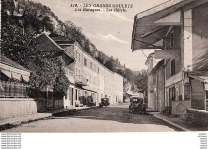 C P A   38  -    LES GRANDS GOULETS - les baraques  - les hotels