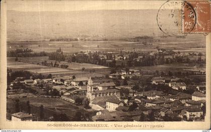 CPA St Simeon de Bressieux Vue Generale
