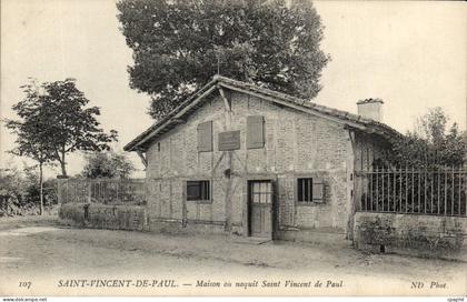 CPA Saint Vincent de Paul Maison ou naquit Saint Vincent de Paul